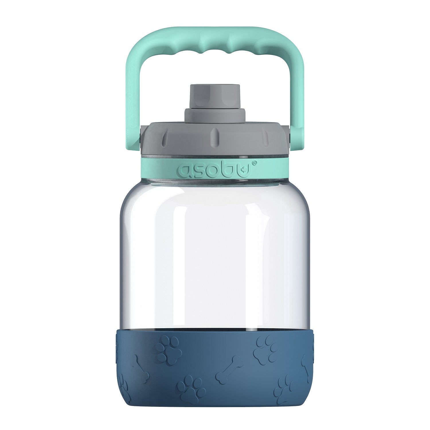 Asobu - The Barkley Dog Bowl - Tritanflasche 1 Liter mit Hundenapf blau Asobu - The Barkley Dog Bowl - Tritanflasche 1 Liter mit Hundenapf blau